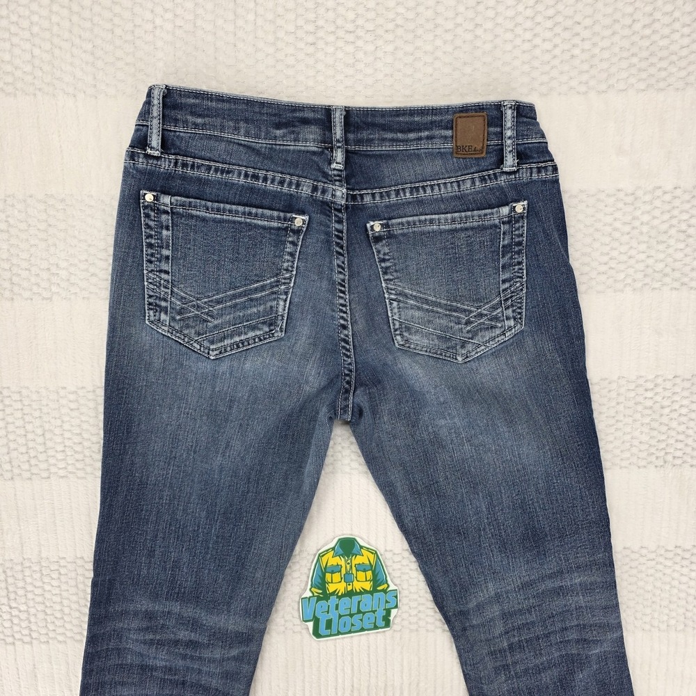 BKE Stella Bootcut Jeans Womens 29 Blue Denim Mid Rise Stretch - Picture 12 of 12